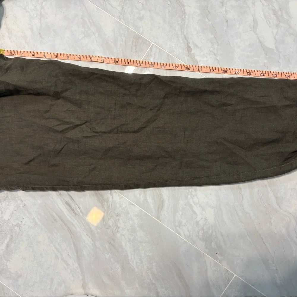 Hard Tail Linen Joggers Olive Moss Boho Coastal Lounge Small - Picture 5 of 8